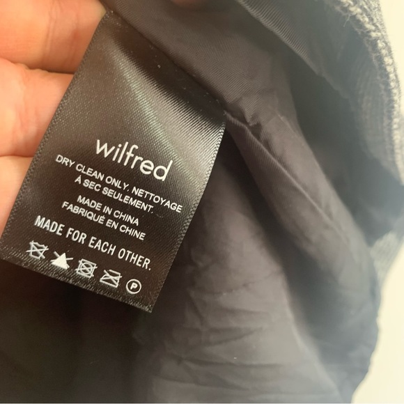 ARITZIA Wilfred Wool Blend New Classic Mini Skirt Grey Size 2 - Picture 3 of 6